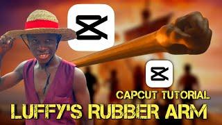 LUFFY'S Long Rubber Arm Fx CAPCUT TUTORIAL | Recreating luffy's gum gum pistol.