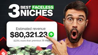 TOP 3 FACELESS YouTube Niches to Make Money Without SHOWING Your Face 2024!