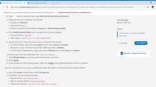 Use Summary Formulas in Your Reports Unit  - Salesforce Trailhead  (BAS)