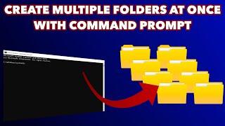 How to easily create multiple folders and subfolders at once with Command Prompt #multiple #folders