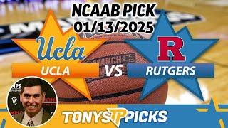 UCLA vs. Rutgers Pick 1/13/25 NCAAB Spread Pick