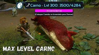 MAX LEVEL CARNO TAMING!! |ARK SURVIVAL EVOLVED MOBILE (domando carnotauro level máximo)