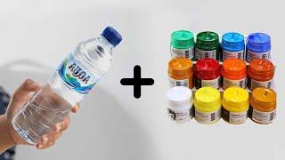 2 Ide Kreatif Botol Plastik dan Cat ! | Recycle plastic bottle craft ideas | Best out of waste