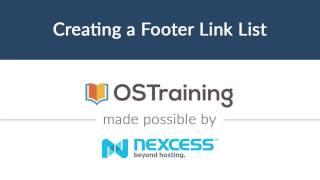 Magento 2 Beginner Class, Lesson #22: Creating a Footer Link List