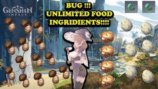 UNLIMITED RARE FOOD INGRIDIENTS - Matsutake, Lizard Tail, Egg - Genshin Impact