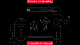 start war movie in CMD |command Prompt best trick| #tech #tricks #shorts