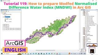 How to prepare MNDWI Modified Mormalized Difference Water Index in ArcGIS