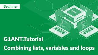 G1ANT Tutorial 18: A Loop for Each List | Automate Batch Processing with G1ANT RPA