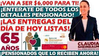 ¡SERÁN $6,000 LO QUE LE PAGUEN A LOS PENSIONADOS DEL BIENESTAR EL DÍA DE HOY!