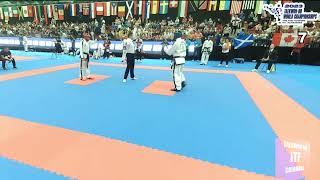 William Cuellar. Representante Colombia Combate libre. Segunda Ronda. #taekwondoitfcolombia