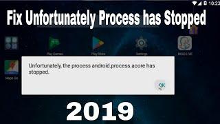 Fix "Android Emulator Unfortunately the process android process acore has stopped"