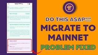 How to Solve the Migrate to mainnet Problem UPDATED!!! | Please Do this Fast!