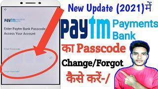 How to reset paytm payment bank passcode2021?Paytm saving account passcode kaise forgot kaise kare