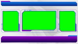 Three Windows Green Screen Frames For News Channel Videos