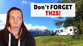 Europe Motorhoming: 25 essential things you need to know...