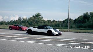 Pagani Zonda Cinque and Koenigsegg Agera S taking off