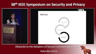 Obstacles to the Adoption of Secure Communication Tools