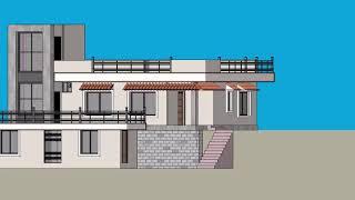 Exterior Elevation | 96.03 | Unrendered | MKSS-CAD Studio