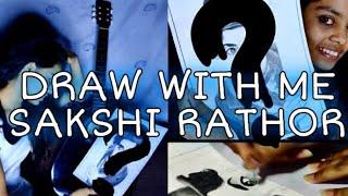 Draw with me | Sakshi Rathore | Portrait