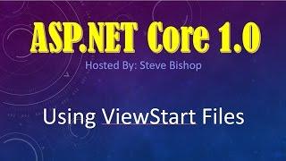 32. (ASP.NET Core 1.0) MVC ViewStart Files