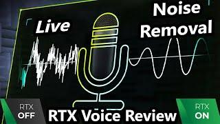 Nvidia RTX Voice Review - Game Changing  Live Audio Noise Suppression / Reduction