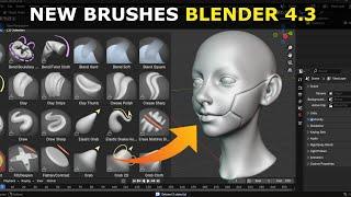 NEW Sculpt Brushes In Blender 4.3 !! | Must Try