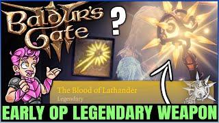 Baldur's Gate 3 - How to Get Best LEGENDARY Weapon Early - Blood of Lathander = OP - Location Guide!