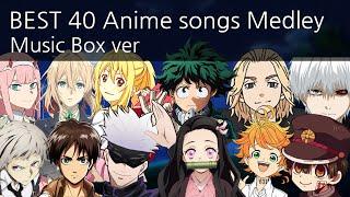 [Music Box] BEST 40 Anime Songs Medley By Haren Piano