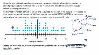 Biased and unbiased estimators from sampling distributions examples