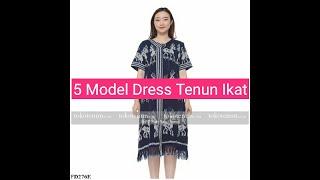 5 Model Dress Tenun Ikat | 085941371442