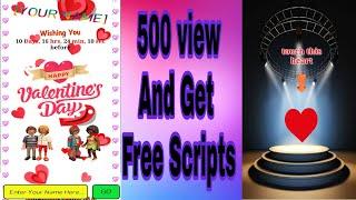 Valentine Day WhatsApp Wishing Pro Script For Php| Viral Script | Tech Bihari Soch