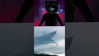 Cartoon cat true form vs Trevor Henderson's creatures