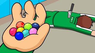 Squid Game Logic: Marbles | Cartoon Animation