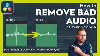 How to REMOVE bad audio in Davinci Resolve 17 | Sample Level Audio Editing
