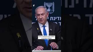 Netanyahu responds to Biden's hostage deal criticism