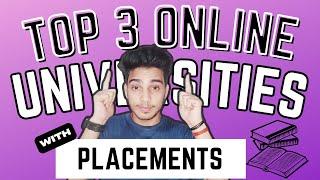 Top 3 Online Universities with Placements | Online amity placements | Online Manipal placements