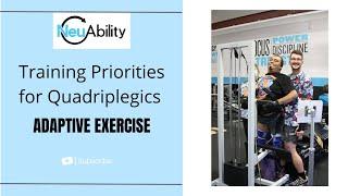 Adaptive Exercise Training Priorities for Quadriplegics