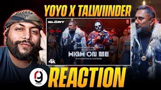 HIGH ON ME (VIDEO SONG): YO YO HONEY SINGH | TALWIINDER | GLORY | REACTION BY RG | T SERIES | BANGER