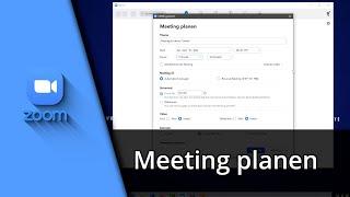 Zoom Meeting planen | Personen zum Meeting einladen  Tutorial