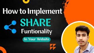 Share Button Functionality in Website using HTML, CSS and JavaScript | Arif Islam | Web Developer