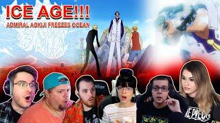 ICE AGE!!! The Straw Hats meet Admiral Aokiji - Reaction Mashup One Piece
