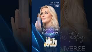 MISS UNIVERSE X SASH FACTOR @MissUniverseSkincare #shorts #missuniverse #shortvideos