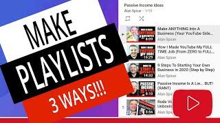 How To Make A Playlist on YouTube - 3 Ways