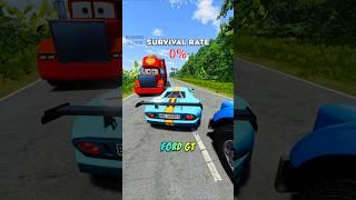 Which car will not crash?  BeamNG.Drive