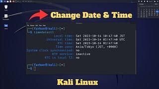 How to Change DATE and TIME on Kali Linux