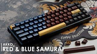 AKKO Red and Blue Samurai ASA Keycaps Quick Overview w/ Keychron K6