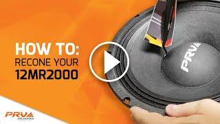 PRV 12MR2000 Recone Video (How to recone your speaker)