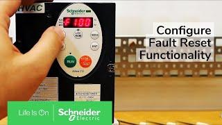 Schneider vfd error code Err7 Current sensor fault A motor current sensor is inoperable