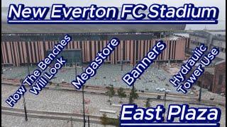 New Everton FC Stadium East Plaza - Bramley Moore Dock - How the Plaza will look