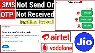 Airtel Vodafone Jio SMS failed Solution |"Not Sent Tap to Try Again" Error Solve